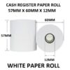 CASH REGISTER PAPER ROLL 57MM X 60MM X 12MM