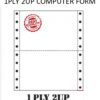 1PLY 2UP COMPUTER FORM A4 9.5