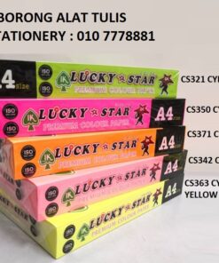 A4 80GSM LUCKY STAR COLOR PAPER | LUCKY STAR CYBER COLOR PAPER