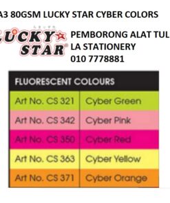 A3 80GSM LUCKY STAR CYBER COLOR PAPER