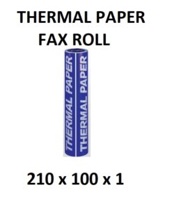 THERMAL PAPER FAX ROLL 210 X 100 X 1
