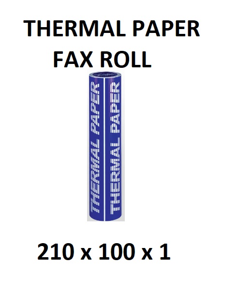 THERMAL PAPER FAX ROLL 210 X 100 X 1