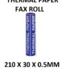 THERMAL PAPER FAX ROLL 210 X 30 X 12MM