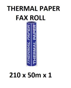 THERMAL PAPER FAX ROLL 210 X 50 X 1