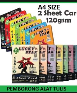 A4 120GSM LUCKY STAR TWO SHEET CARD