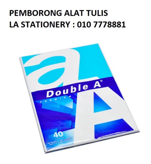 DOUBLE A PAPER A4 80GSM 40'S