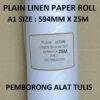 A1 PLAIN LINEN PAPER ROLL 594MM X 25M