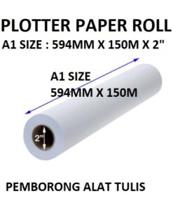 PLOTTER PAPER ROLL A1 SIZE 594MM X 150M X 2"