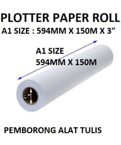 PLOTTER PAPER ROLL A1 SIZE 594MM X 150M X 3"