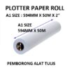 PLOTTER PAPER ROLL A1 SIZE 594MM X 50M X 2