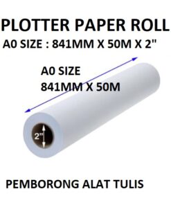 PLOTTER PAPER ROLL A0 SIZE 841MM X 50M X 2"
