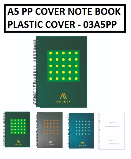 A5 WIRE-O NOTEBOOK WITH PLASTIC COVER 03A5PP