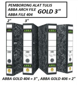 ABBA ARCH FILE GOLD 3" | ABBA ARCH FILE 404 GOLD
