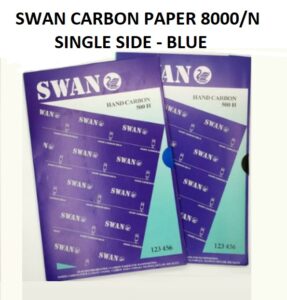 SWAN SINGLE SIDE BLUE CARBON PAPER 8000/N