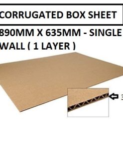 CORRUGATED BOX SHEET 635MM X 890MM