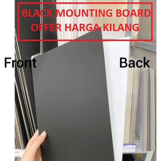 BLACK MOUNTING BOARD A4/A3/A2/A1 SIZE