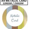 A4 METALLIC CARD