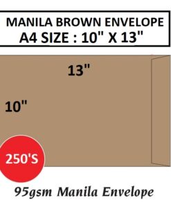 MANILA BROWN ENVELOPE A4 SIZE 10" X 13"