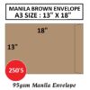 MANILA BROWN ENVELOPE A3 SIZE 13