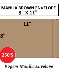 MANILA BROWN ENVELOPE 8" X 11"