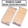 PUNCH CARD WITH HOLE