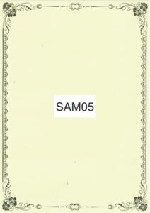 A4 CERTIFICATE PAPER SAM05