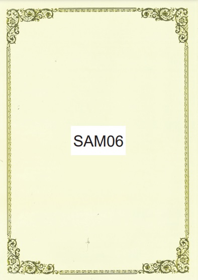 A4 CERTIFICATE PAPER SAM06