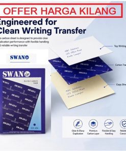 SWAN SINGLE SIDE BLACK CARBON PAPER 8000/N
