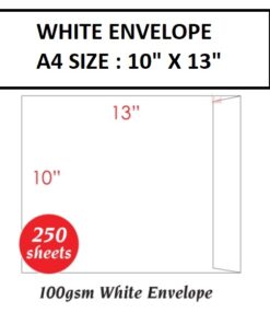 WHITE ENVELOPE A4 SIZE 10" X 13"