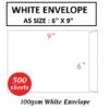 WHITE ENVELOPE A5 SIZE 6