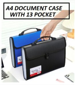 A4 DOCUMENT CASE WITH 13 POCKET