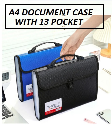 A4 DOCUMENT CASE WITH 13 POCKET