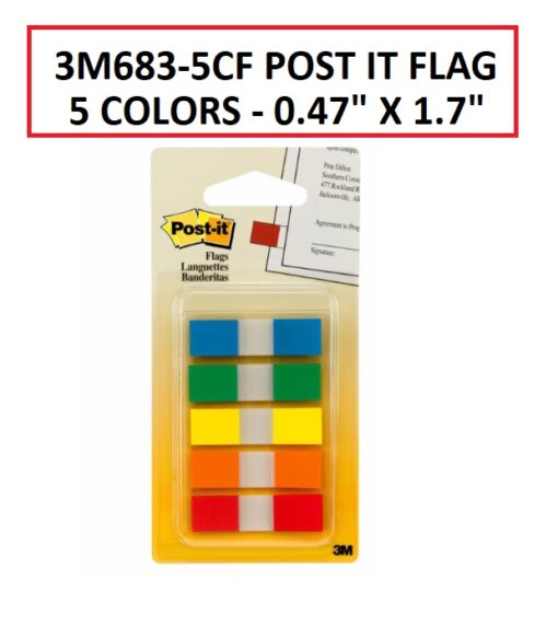 3M683-5CF POST IT FLAG 0.47" X 1.7"