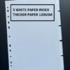5 WHITE PAPER INDEX DIVIDER
