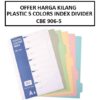 5 COLOR PLASTIC INDEX DIVIDER CBE906-5