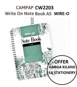 CAMPAP CW2203 A5 WIRE-O NOTE BOOK