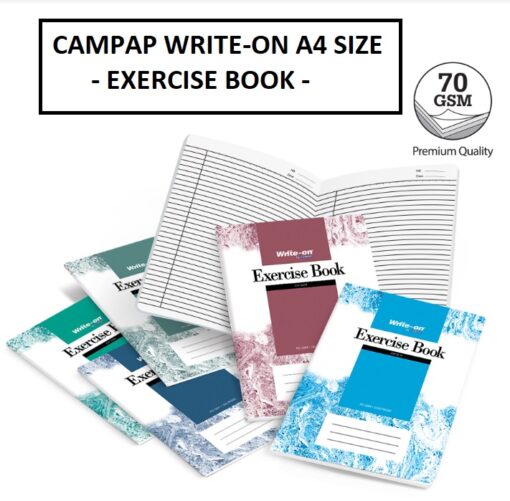 CAMPAP WRITE-ON A4 EXERCISE BOOK