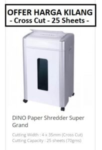 DINO SUPER GRAND PAPER SHREDDER