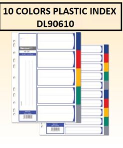 10 COLOR PLASTIC INDEX DIVIDER CBE906-10