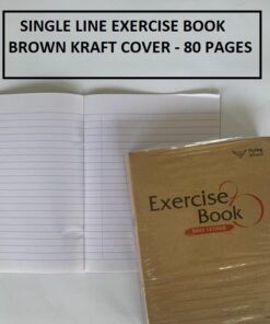 BROWN KRAFT COVER EXERCISE BOOK 80 PAGES