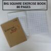 KRAFT COVER BIG SQUARE EXERCISE BOOK 80 PAGES
