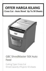 GBC SHREDMASTER 50X AUTO FEED | GBC AUTOMATIC PAPER SHREDDER