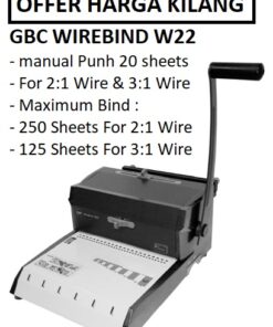 GBC W22 DUAL WIRE-O BINDER