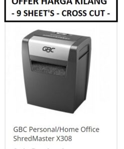 GBC SHREDMASTER X308 PAPER SHREDDER