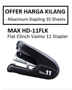 MAX HD-11FLK FLAT CLINCH STAPLER VAIMO 11
