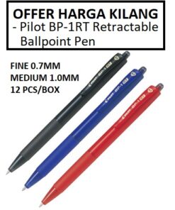 PILOT BP-1RT RETRACTABLE BALLPOINT PEN
