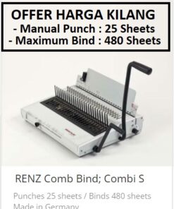 RENZ COMBI S BINDING MACHINE