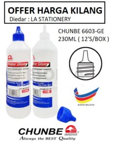 CHUNBE CLEAR WATER GLUE 40ML/50ML/160ML/230ML/500ML/1000ML