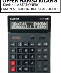 16 DIGITS CALCULATOR CANON AS-2600