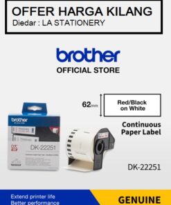 BROTHER DK-22251 WHITE PAPER TAPE